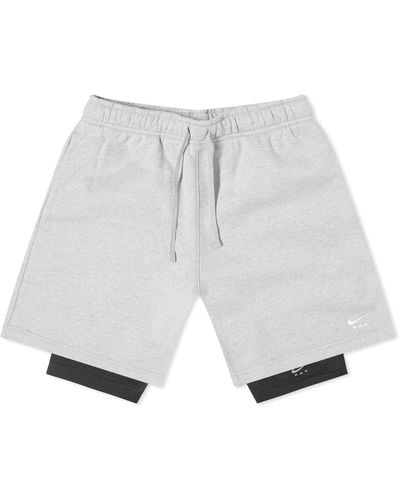 Nike X Mmw Nrg 3-In-1 Shorts - Gray