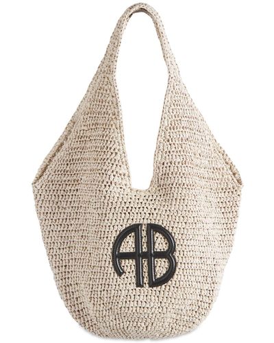 Anine Bing Small Hobo Leag Bag - Metallic