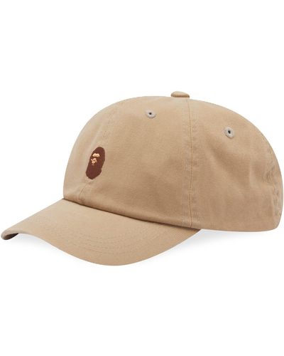 A Bathing Ape One Point Panel Cap - Natural