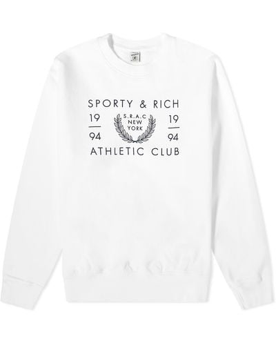 Sporty & Rich Srac Crew Sweat - White