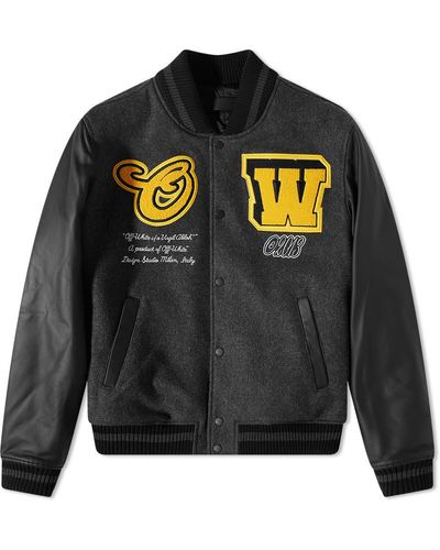 TheWhiteWater Leather Varsity Jacket Men and Women - Genuine