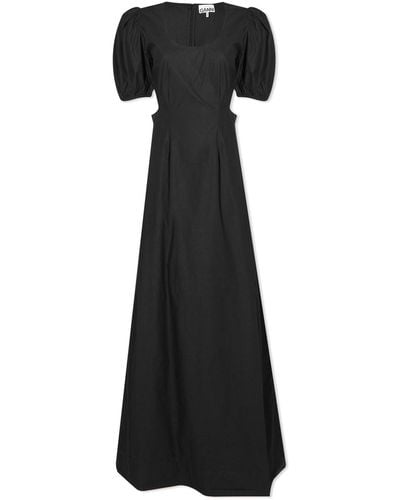 Ganni Cutout Dress - Black