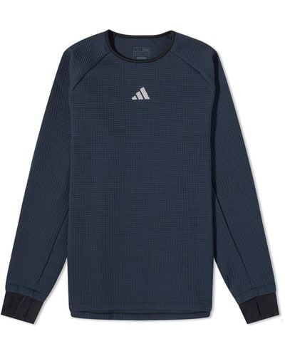 adidas Originals Ultimate Cte Warm Long Sleeve T-Shirt - Blue