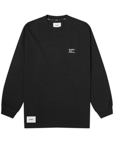 WTAPS 20 Long Sleeve Printed T-Shirt - Black