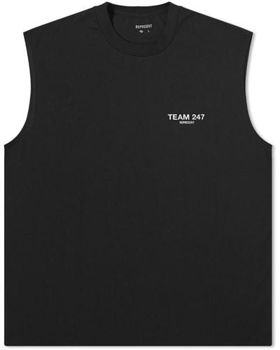 Represent Team 247 Oversized Tank T-Shirt - Black