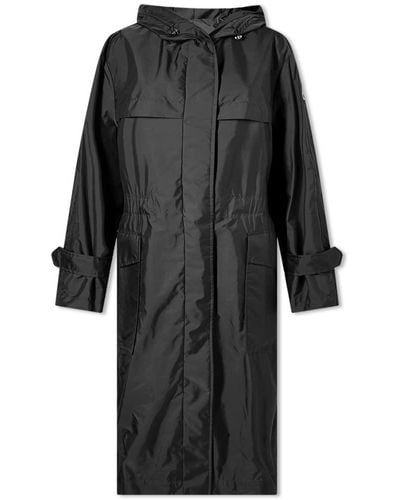 Moncler Hiengu Long Lightweight Coat - Black