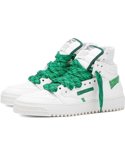 Off-White c/o Virgil Abloh Off- 3.0 Off Court Calf Leather Trainers - Green