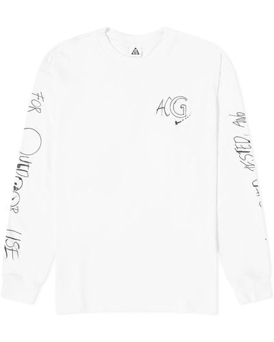 Nike Acg Long Sleeve T-shirt - White