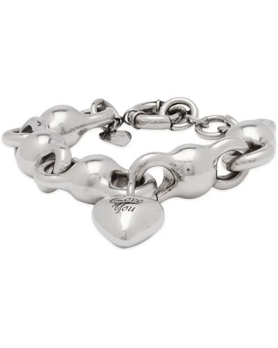 Acne Studios Agoflus Heart Bracelet - Metallic
