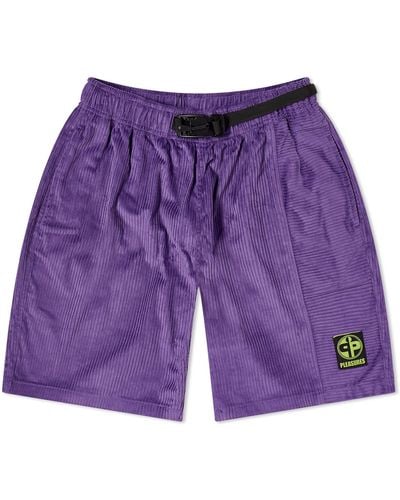 Pleasures Flip Corduroy Shorts - Purple