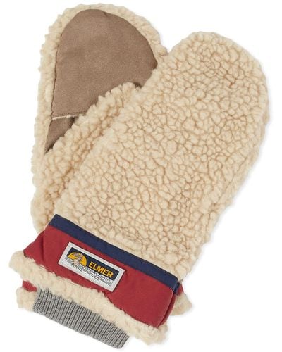 Elmer Gloves Wool Pile Flip Mitten - Natural