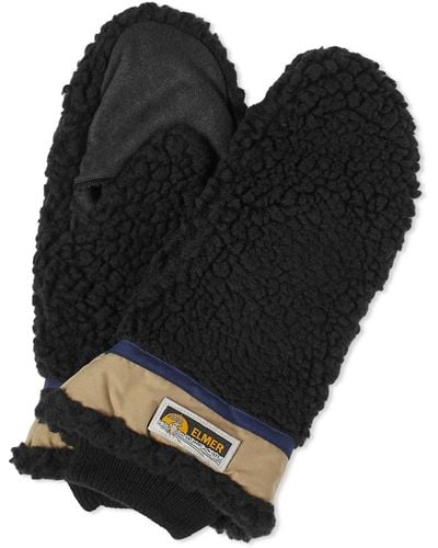 Elmer Gloves Wool Pile Flip Mitten - Black