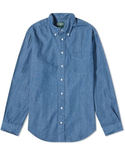 Gitman Vintage Button Down Denim Shirt - Blue
