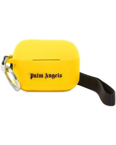 Palm Angels Logo Airpods Case - Yellow