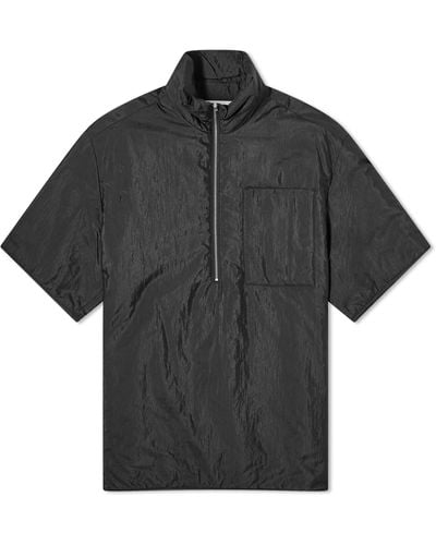 Jil Sander Jil Sander Plus Padded Half Zip Shirt - Black