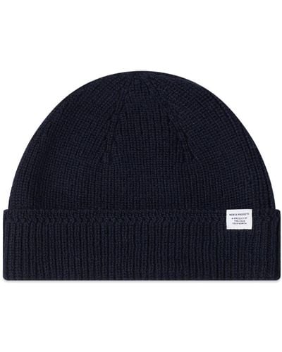 Norse Projects Wool Watch Cap - Blue