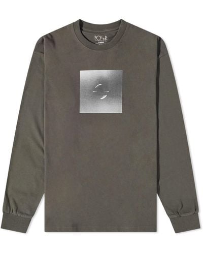 POLAR SKATE Magnetic Field Long Sleeve T-Shirt - Gray