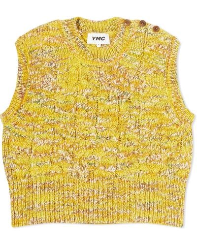 YMC Farrow Tank Knit - Yellow