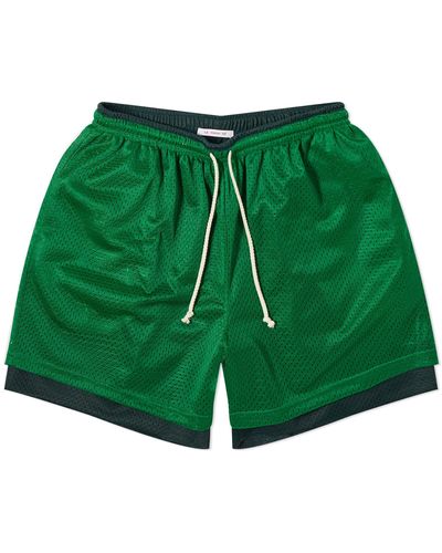 S.K. Manor Hill Reversible Mesh Ball Shorts - Green