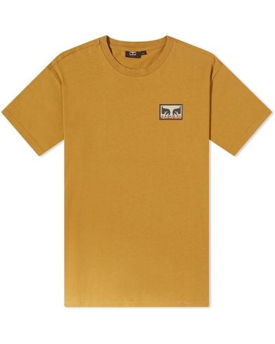 Napapijri X Obey Graphic Print T-Shirt - Yellow