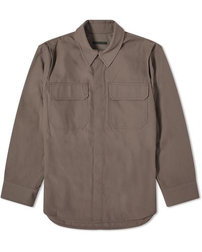Helmut Lang Military Wool Overshirt - Brown