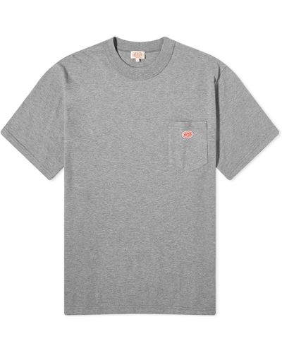Armor Lux 79151 Logo Pocket T-Shirt - Grey