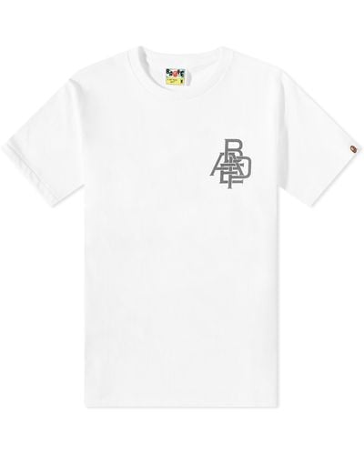 A Bathing Ape Pigment Bape Logo T-Shirt - White