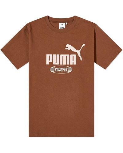 PUMA X Kidsuper Graphic T-Shirt - Brown