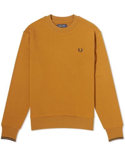 Fred Perry Crew Sweat - Brown