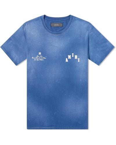 Amiri Vintage Collegiate T-Shirt - Blue