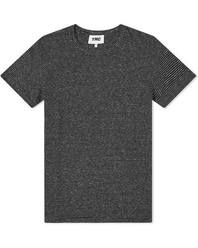 YMC Day Stripe T-shirt - Black