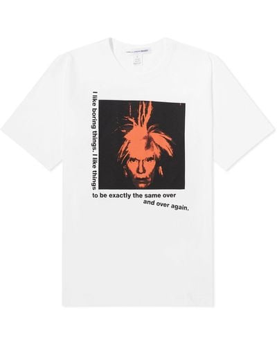 Comme des Garçons X Andy Warhol T-Shirt - White