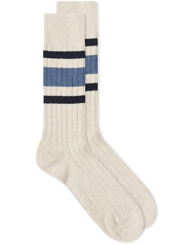 Oliver Spencer Polperro Socks - Blue