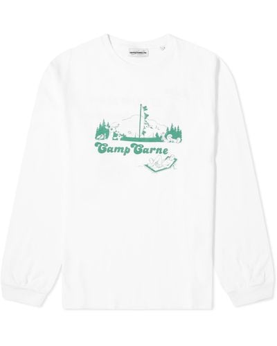 Carne Bollente Camp Carne Long Sleeve T-Shirt - White