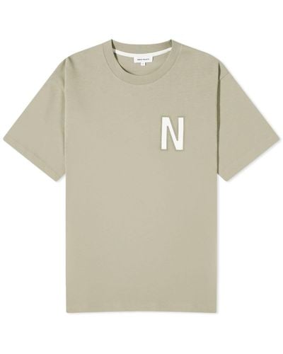 Norse Projects Simon Heavy Jersey Large N T-Shirt - Natural