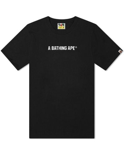 A Bathing Ape 1St Camo Bape Busy Works T-Shirt - Black