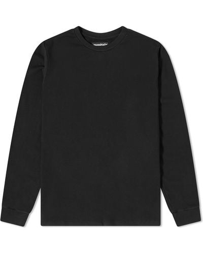 Monitaly French Terry Long T-Shirt - Black