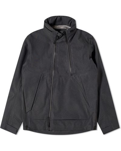 Norse Projects Textured Twill Gore-Tex 3L Stand Collar Jacke - Black