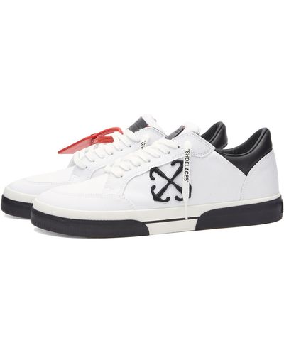 Off-White c/o Virgil Abloh Off- Vulcanzied Canvas Sneakers - White