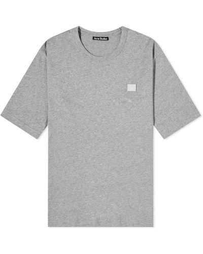 Acne Studios Exford Face T-Shirt - Grey