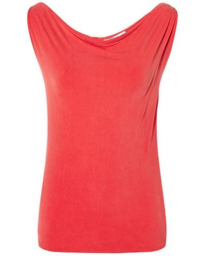 Peachy Den Kylie Cupro Top - Red