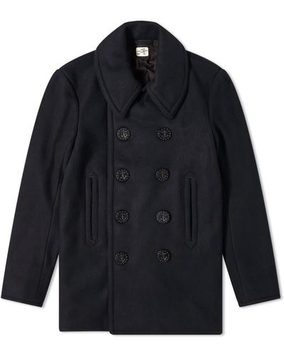 The Real McCoys The Real Mccoy's U.s. Peacoat - Blue