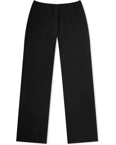DONNI. Sweater Rib Simple Pants - Black