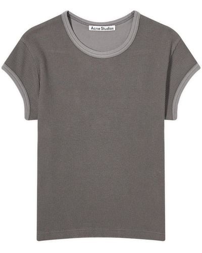 Acne Studios Emrie U Vintage Wash Fitted T-Shirt - Grey