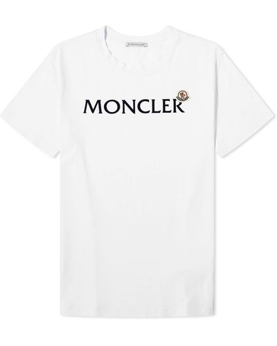 Moncler Tonal Logo T-Shirt - White