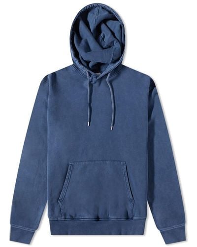 COLORFUL STANDARD Classic Organic Popover Hoodie - Blue