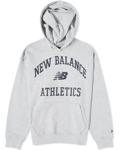 New Balance Athletics Varsity Oversized Fleece Hoodie - Grey