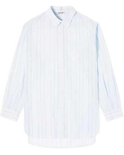 AURALEE Finx Stripe Shirt - White