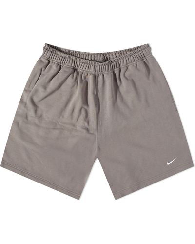 Nike Solo Swoosh Shorts - Grey