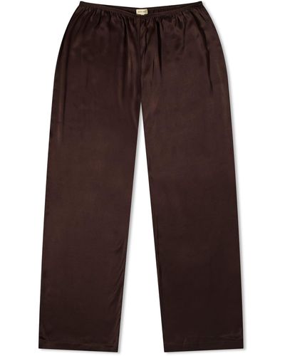 DONNI. Satiny Simple Pant - Brown